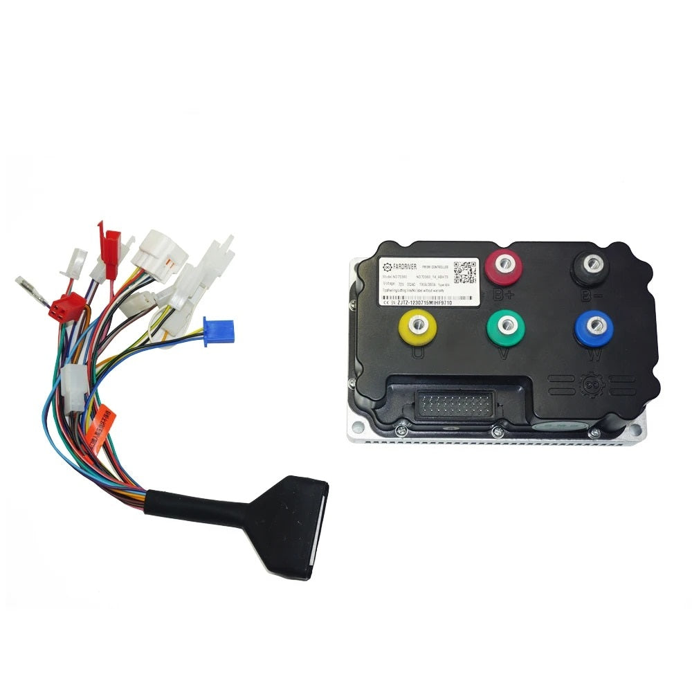 48-72V FarDriver ND72360 Controller with Bluetooth + Heatsink, 190A Battery, 360A Phase